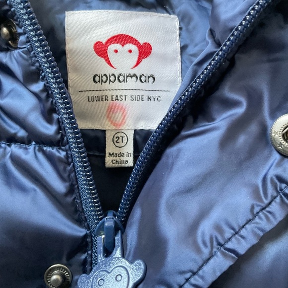 Appaman Toddler 2T DOWN Puffer Coat - Picture 4 of 7